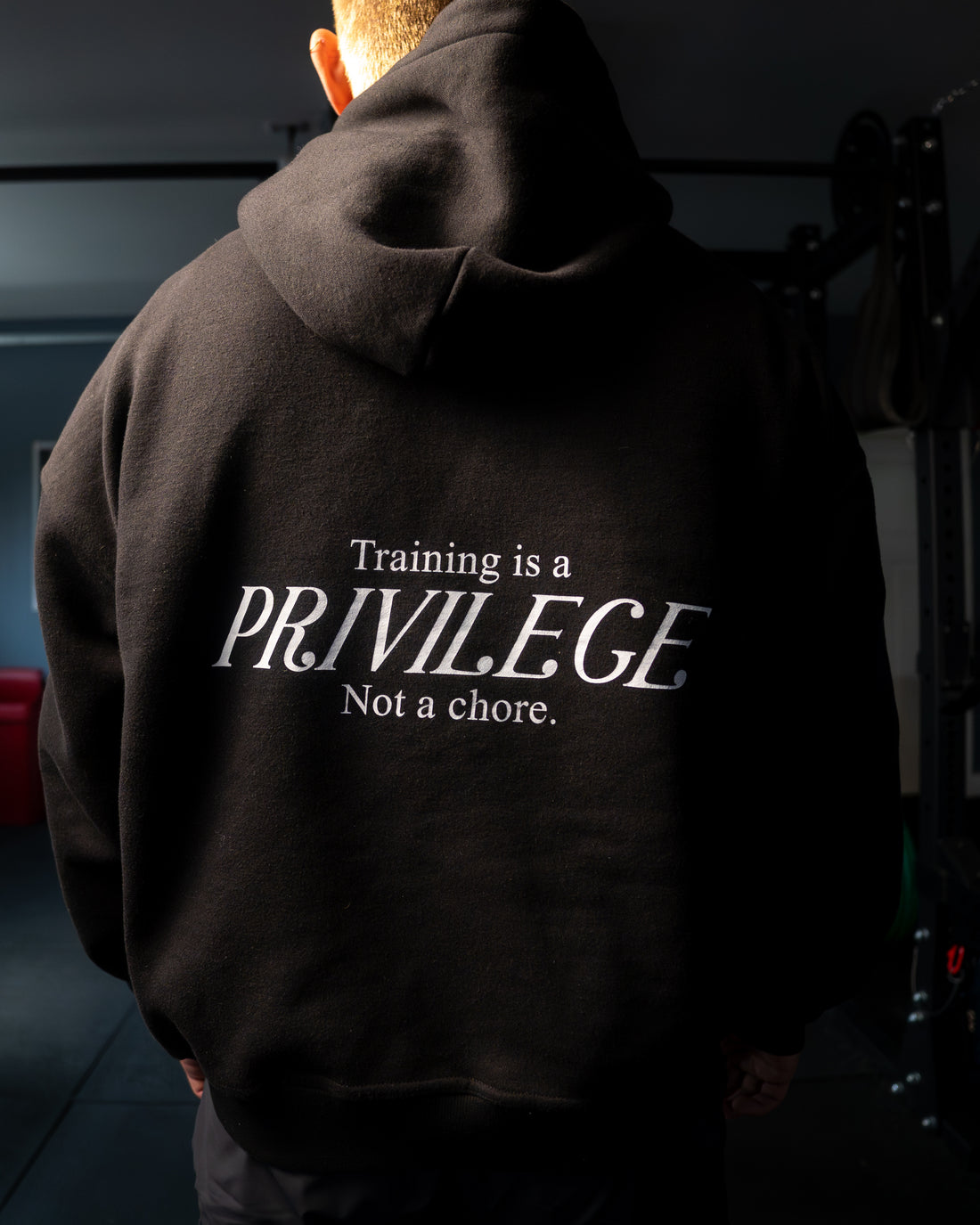 Training Crew - Black Oversized Hoodie
